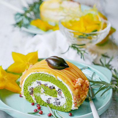 意大利芝士培根意粉蛋糕卷